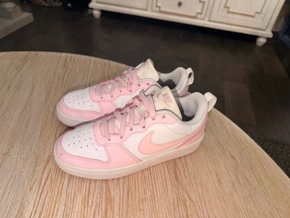 Nike Court Borough Low Recraft Pink White Kids Shoes
